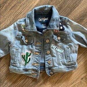 Cat and jack cropped jean jacket